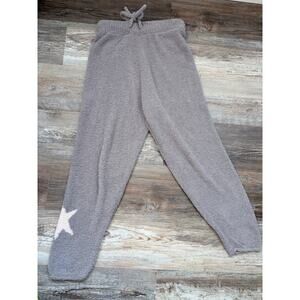 Hello Nite gray and white star Pajama pants sz  women's Small